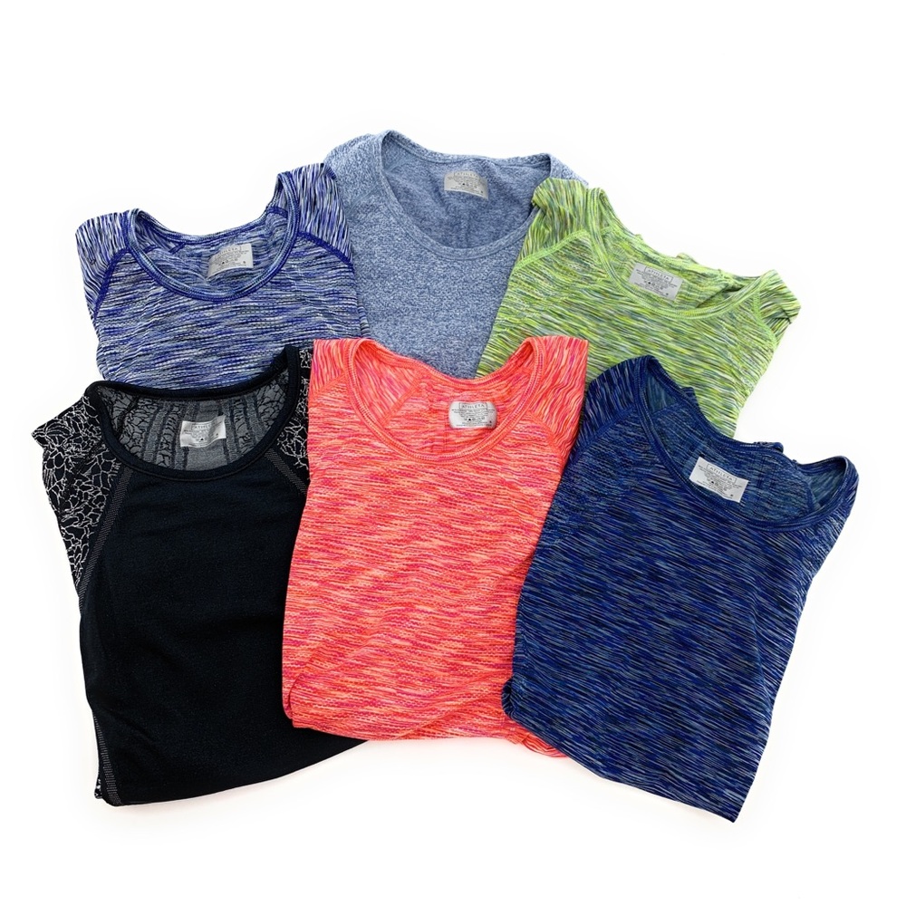 Athleta Yoga Running Green Workout Gym Tee Shirt Small - Picture 2 of 2